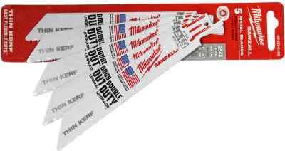 Szablyafűrészlap 150x1/24mm Bi-Metal fémre MILWAUKEE 1.