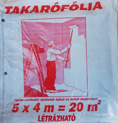 Takarófólia építési 20 m2 (4x5m) 80 mikronos 1.