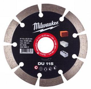 Gyémánt vágótárcsa Milwaukee 115mm Szegmentált 1.