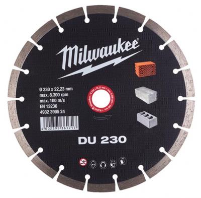 Gyémánt vágótárcsa Milwaukee 230mm Szegmentált 1.
